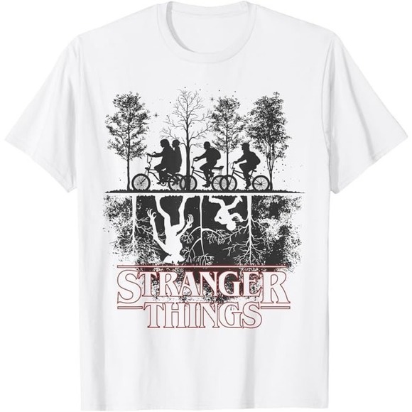 Stranger Things The Upside Down Logo T-Shirt - Picture 1 of 4